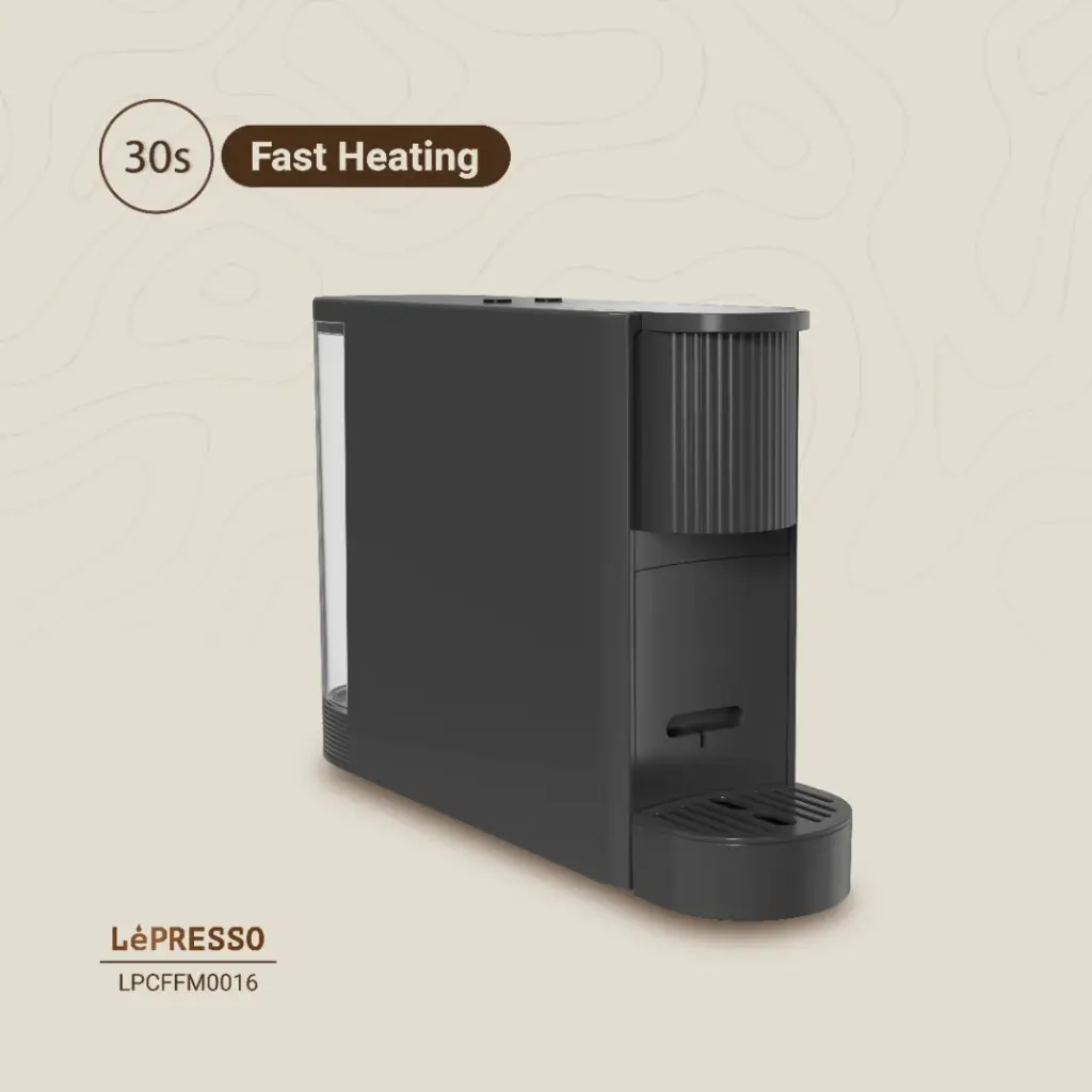 قهوهساز کپسولی اتوماتیک لپرسو LePresso با سازگاری نسپرسو، توان 1200 وات و پمپ 20 بار – مشکیجدید