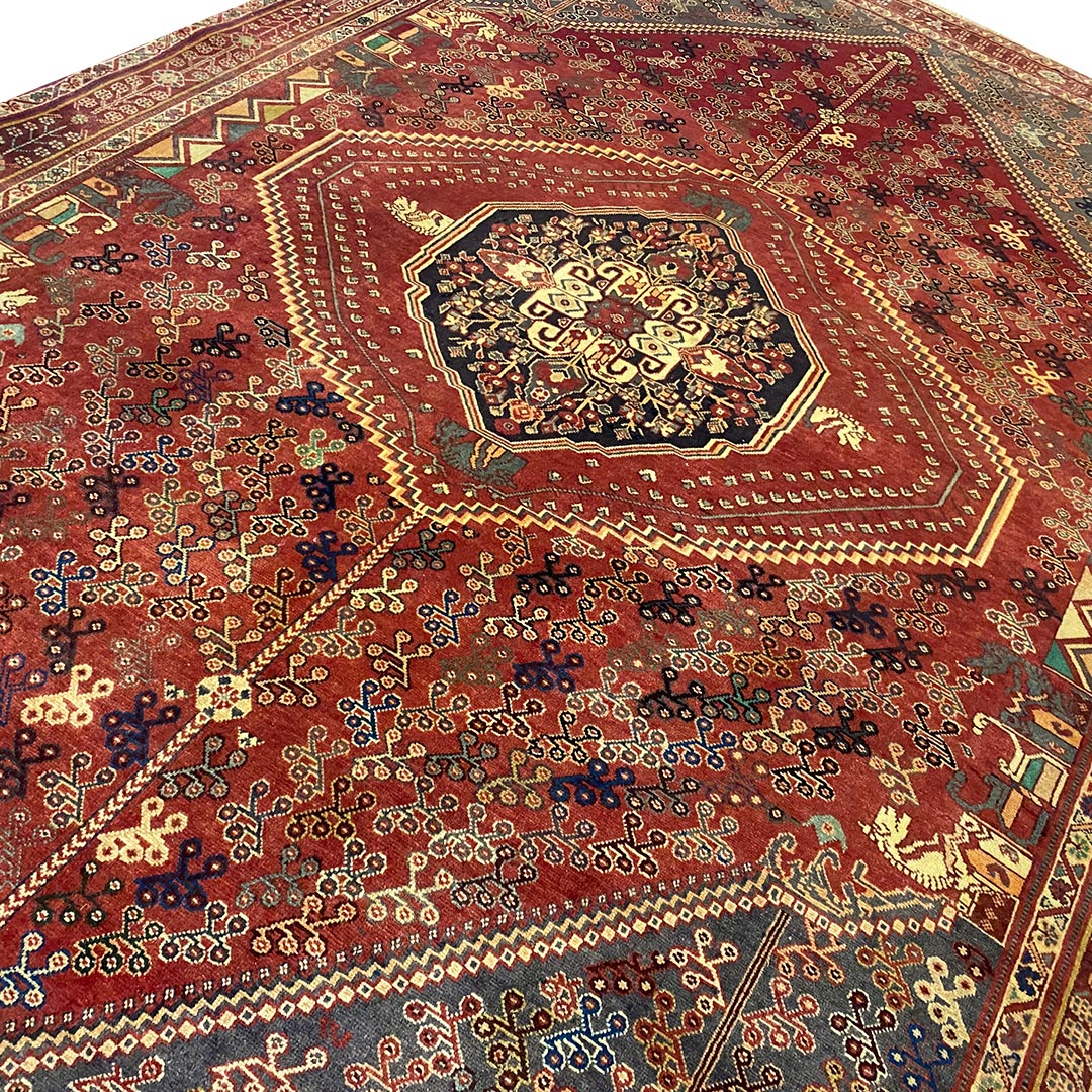 فرش دستبافت قشقایی (168×225)سانتیمتر