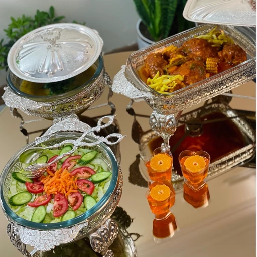 سوفله خوری سه تیکه نقره ای