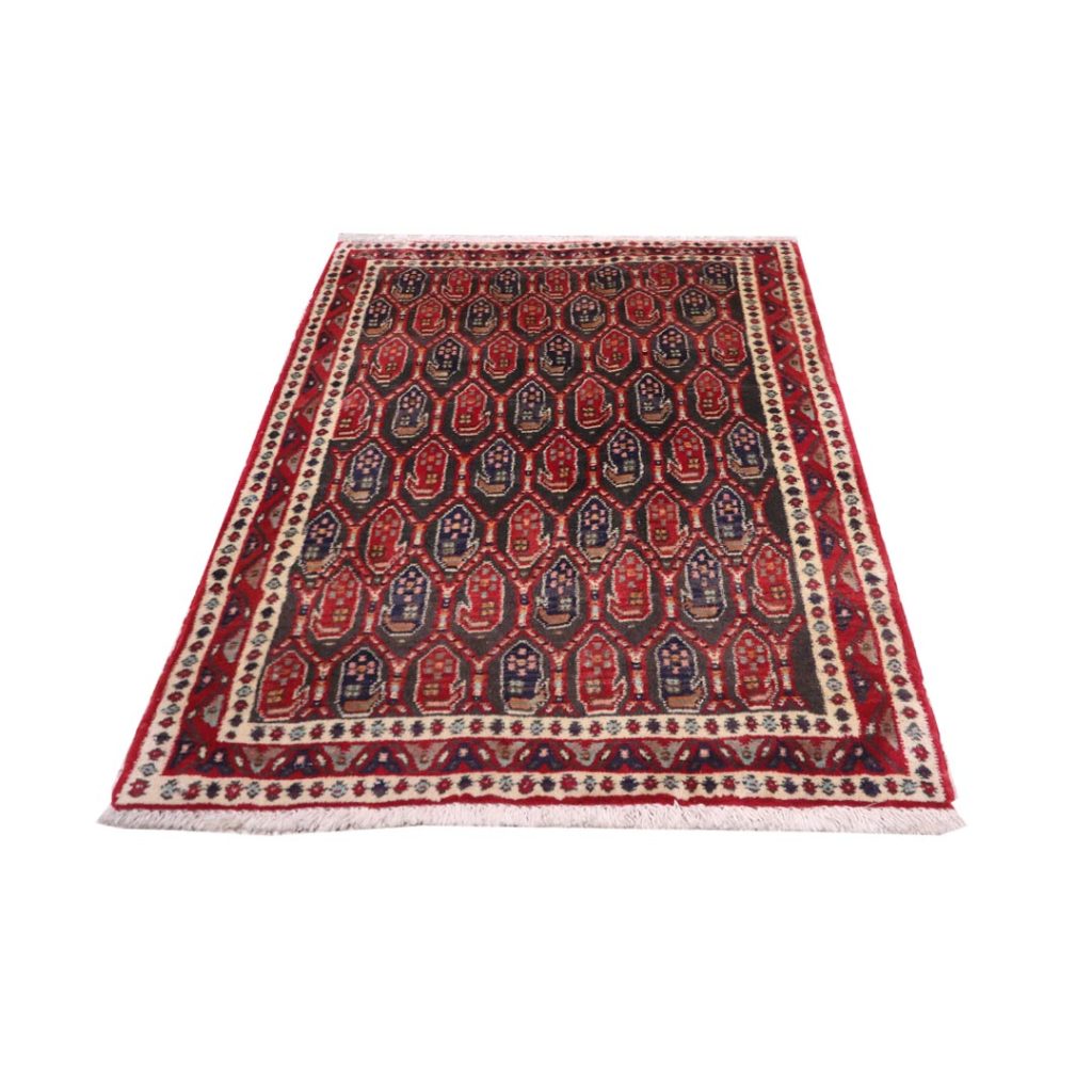 فرش دستبافت پشتی شهر بابک(74×100)سانتیمترجدید
