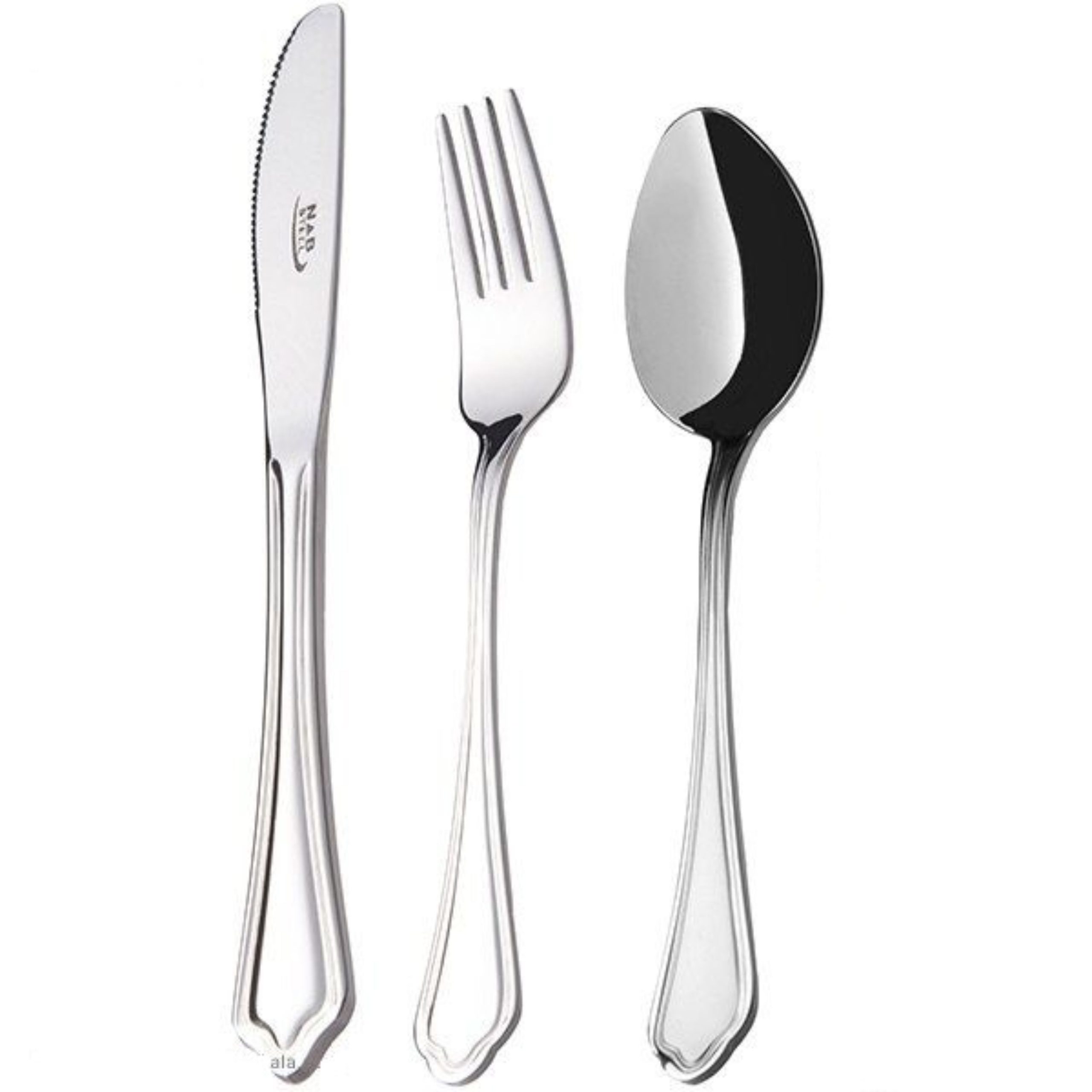 سرویس قاشق و چنگال 24 پارچه ناب استیل مدل Venice