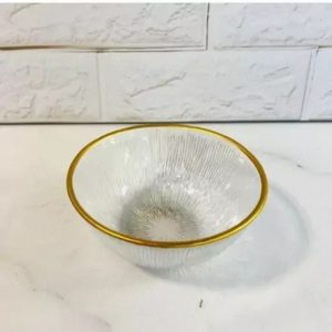 پیاله ماست 6 عددی سولو لب طلا