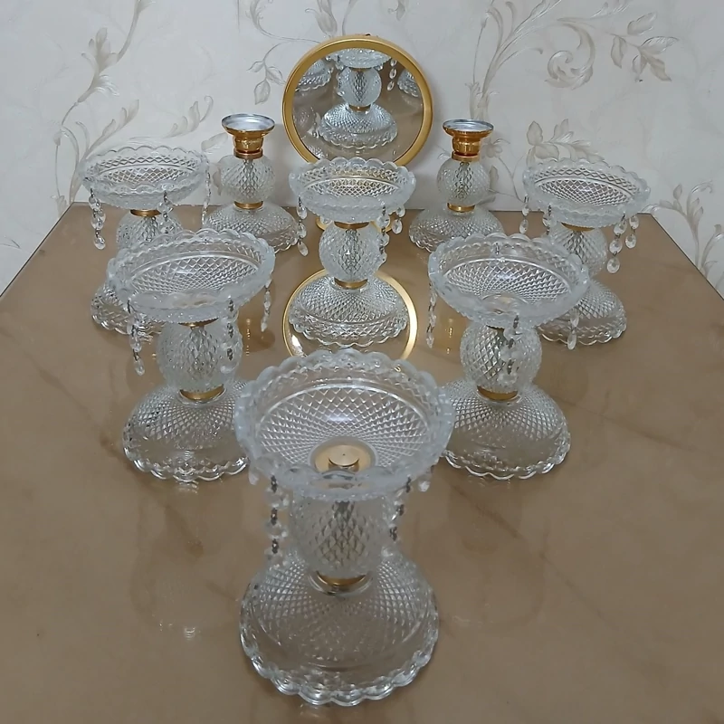 هفت سین مدل باکارات 9پارچه پایه بلور(پس کرایه)