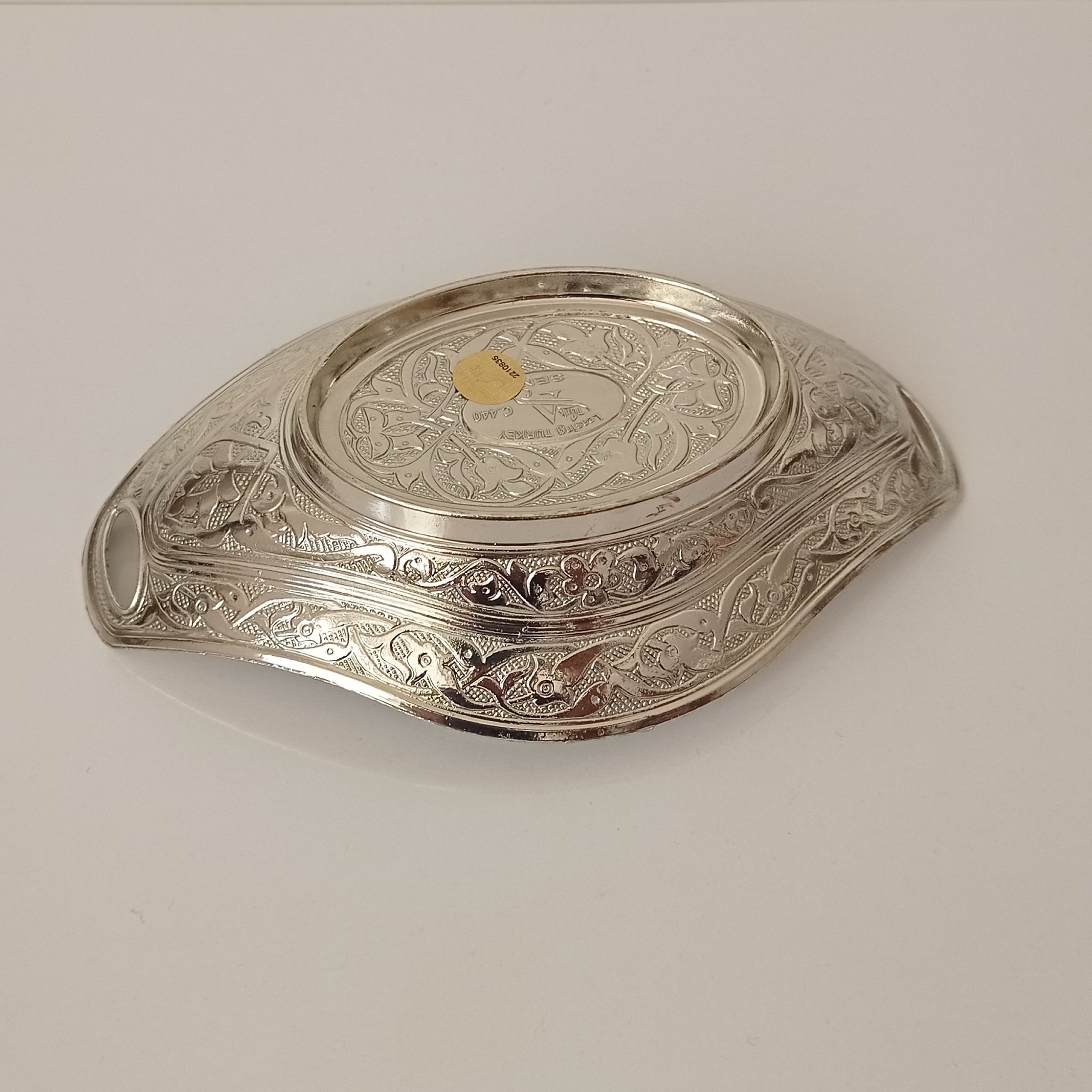 حلوا خوری طرحدار نقره ای رنگ نانو شده