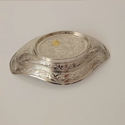 حلوا خوری طرحدار نقره ای رنگ نانو شده