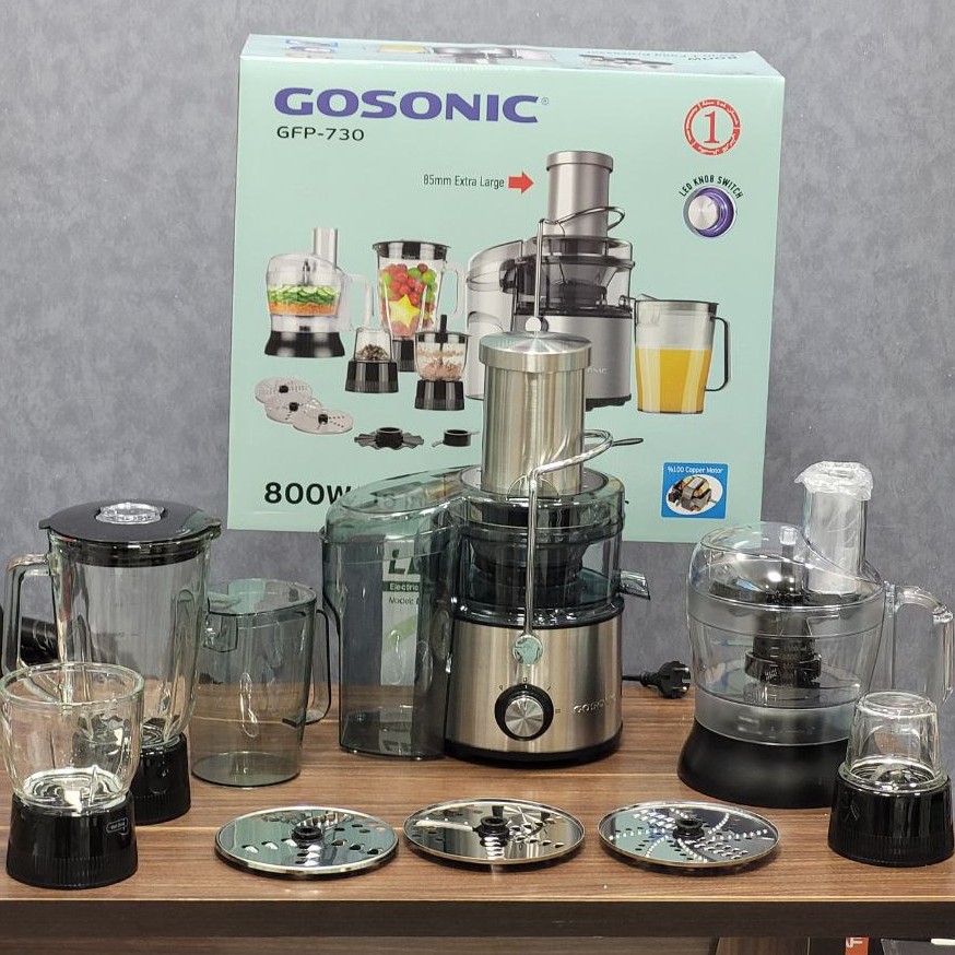 غذاساز (آبمیوه گیری) گوسونیک GFP-730 10 کاره استیل