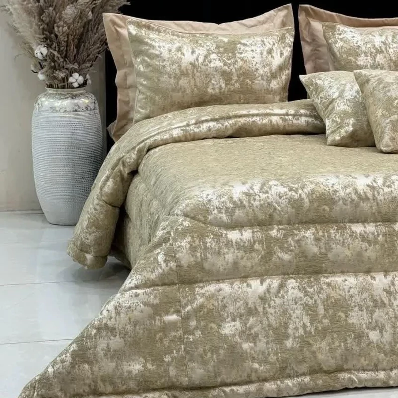 روتختی مخمل پتینه (ست لحاف) دو نفره با رنگبندی متنوع(پس کرایه)