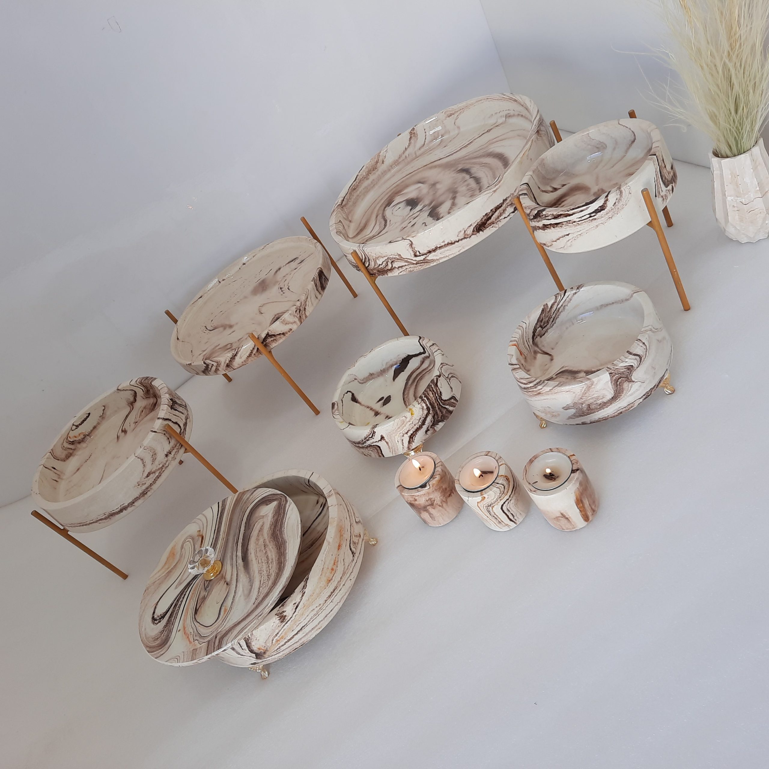 سرویس پذیرای سنگ مرمر مهندسی پایه فلزی