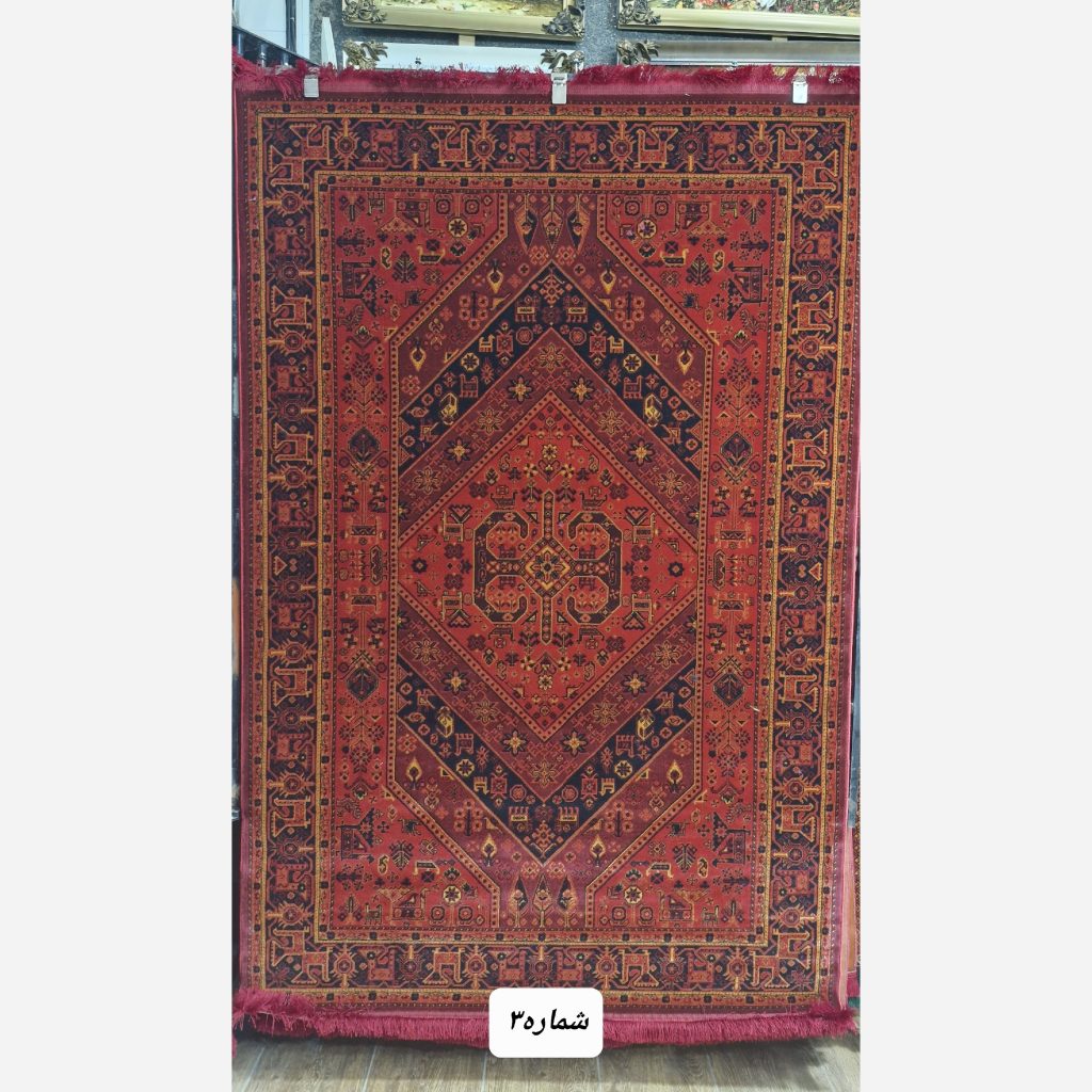 فرش قرمز شیک در 10 طرح سنتی زیبا، 4متری ، پس کرایه