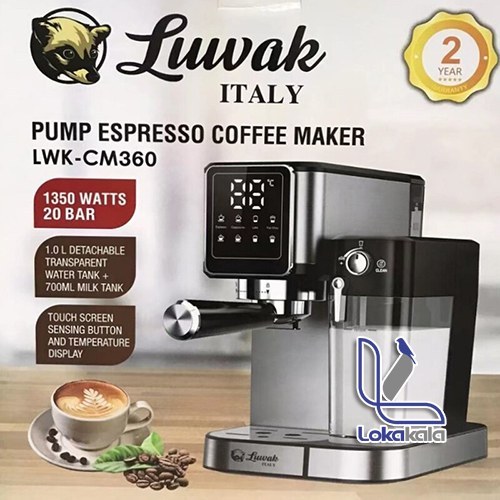 اسپرسوساز لواک مدل 360 با مخزن luwak