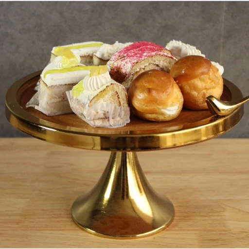 شیرینی خوری چوبی پایه شیپوری گرد (پس کرایه)