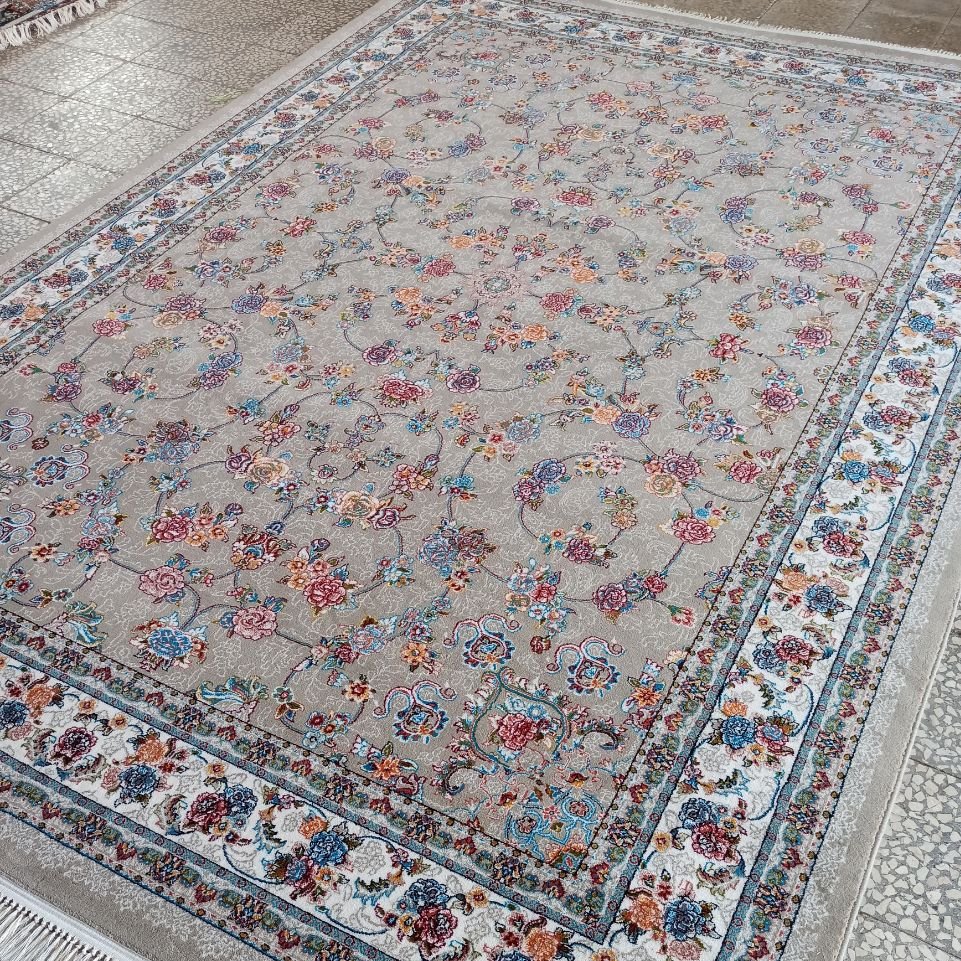 فرش ماشینی کاشان500شانه طرح 700شانه12متری طرح گیلدا ورژن(باارسال رایگان)