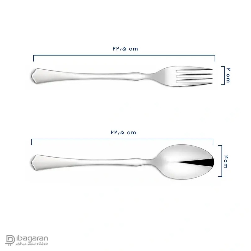 سرویس قاشق و چنگال استیل 12 پارچه ریور مدل 8340