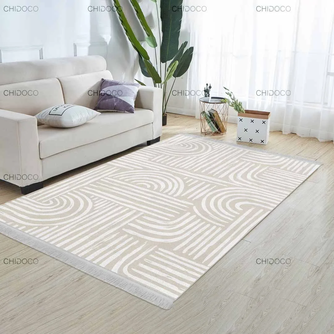 فرش مینیمال کرمی کد CM005 (پس کرایه)
