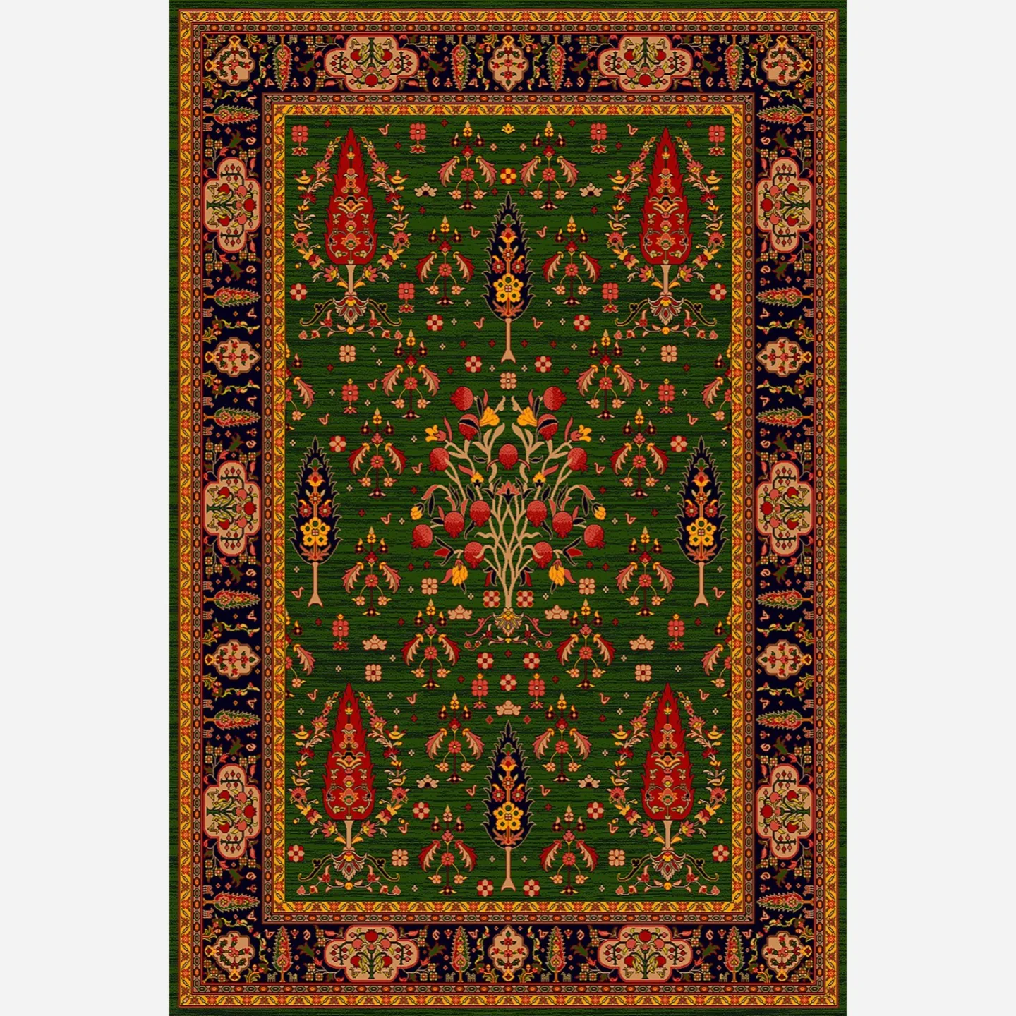 فرشینه مخمل ترک طرح فرش GC-11348 (ارسال رایگان)