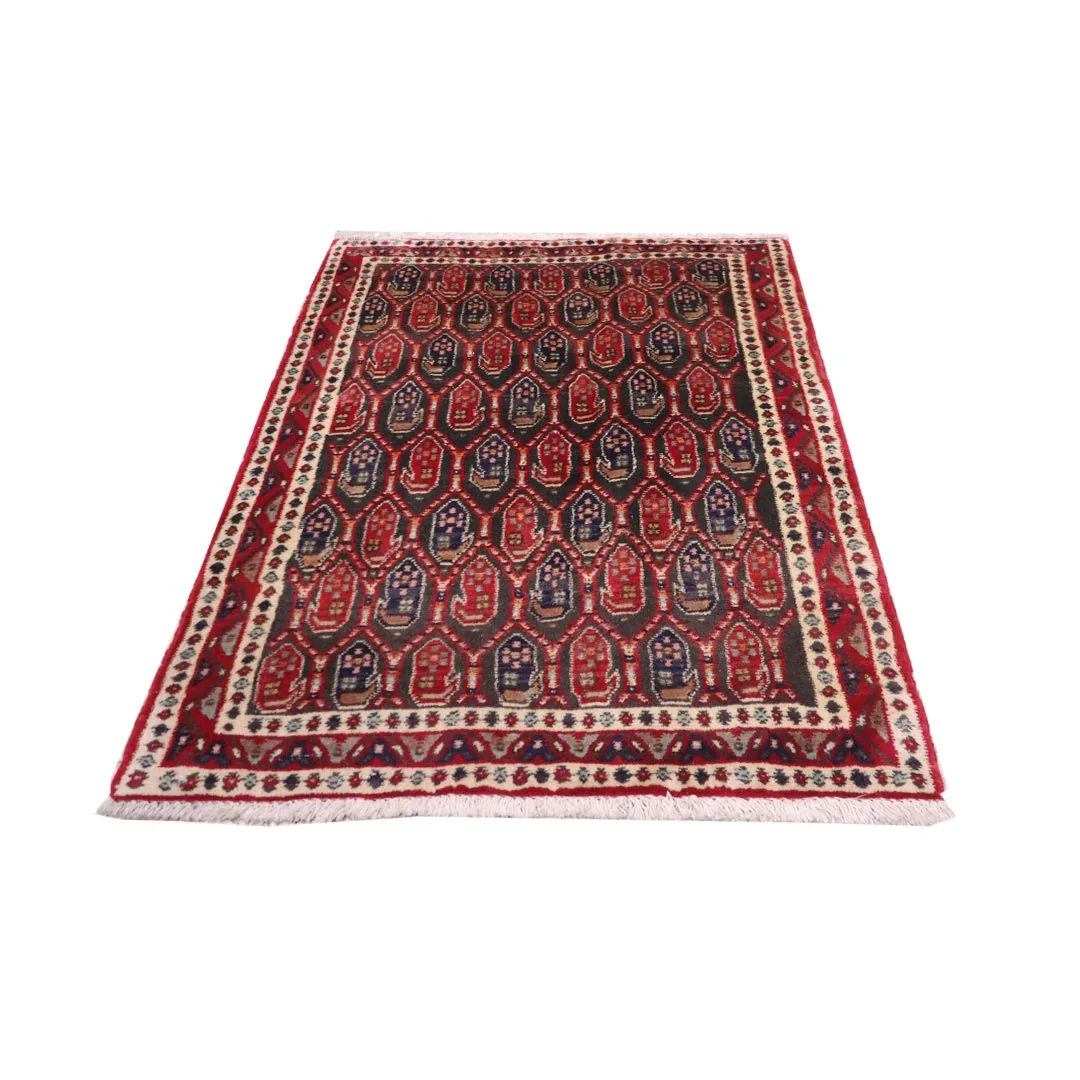 فرش دستبافت پشتی شهر بابک(74×100)سانتیمترجدید