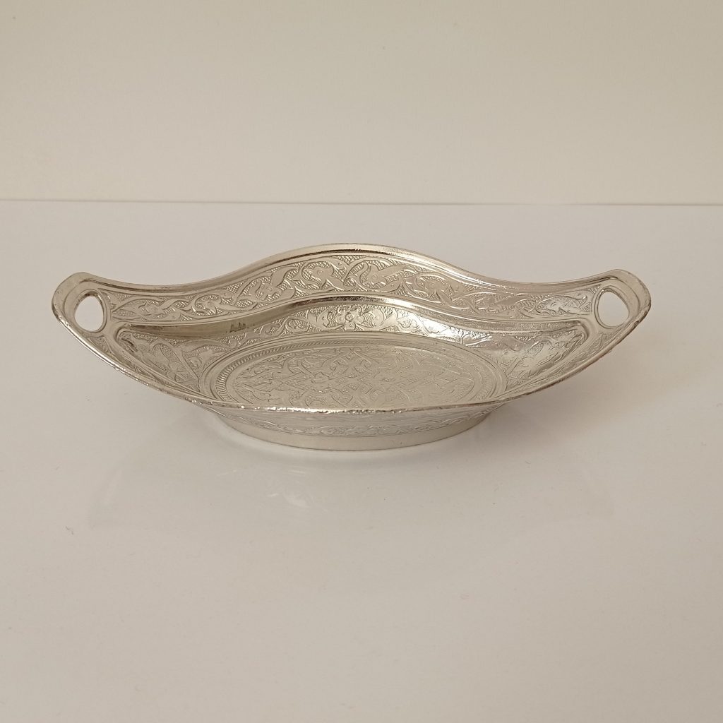 حلوا خوری طرحدار نقره ای رنگ نانو شده