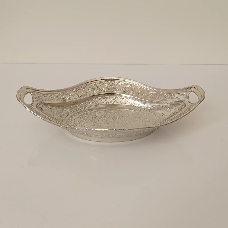 حلوا خوری طرحدار نقره ای رنگ نانو شده