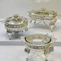 سوفله خوری سه تیکه نقره ای