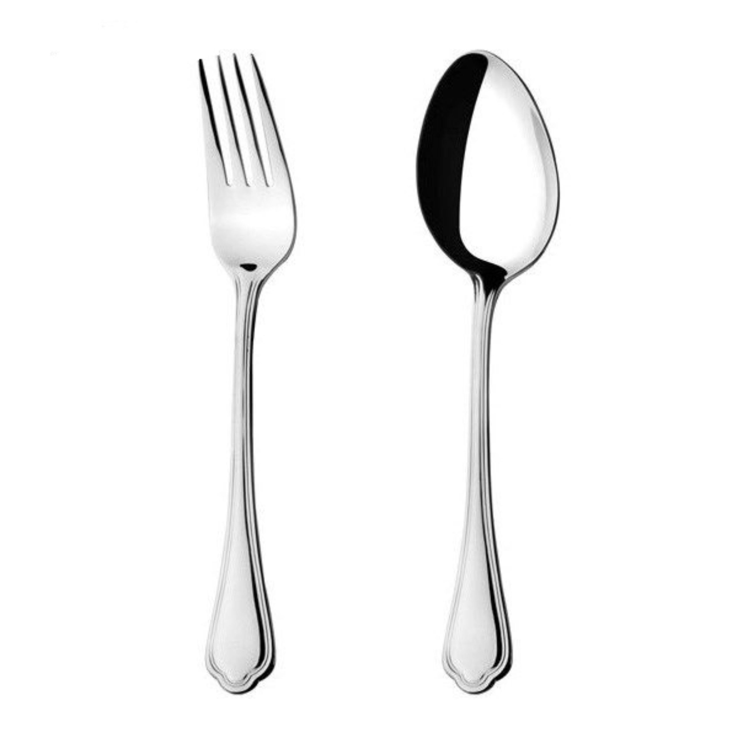 سرویس قاشق و چنگال 24 پارچه ناب استیل مدل Venice