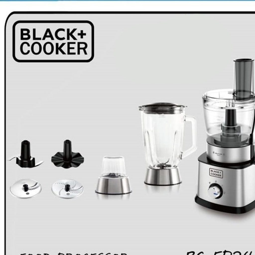 غذاساز چندکاره بلک اند کوکر مدل BC-FP-344 توان 800 وات بدنه استیل