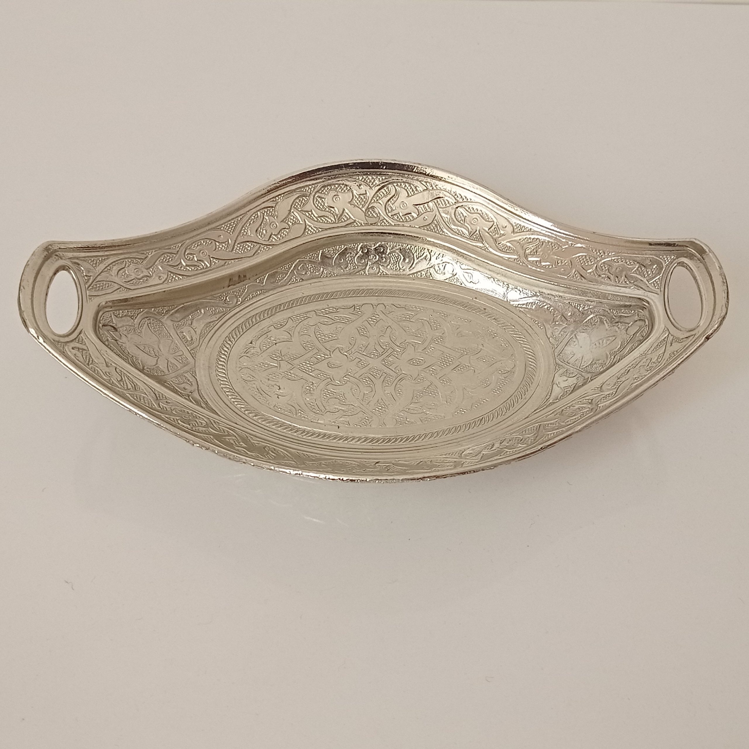 حلوا خوری طرحدار نقره ای رنگ نانو شده