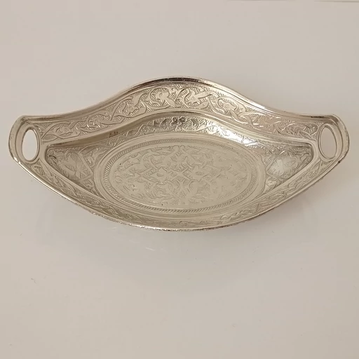 حلوا خوری طرحدار نقره ای رنگ نانو شده