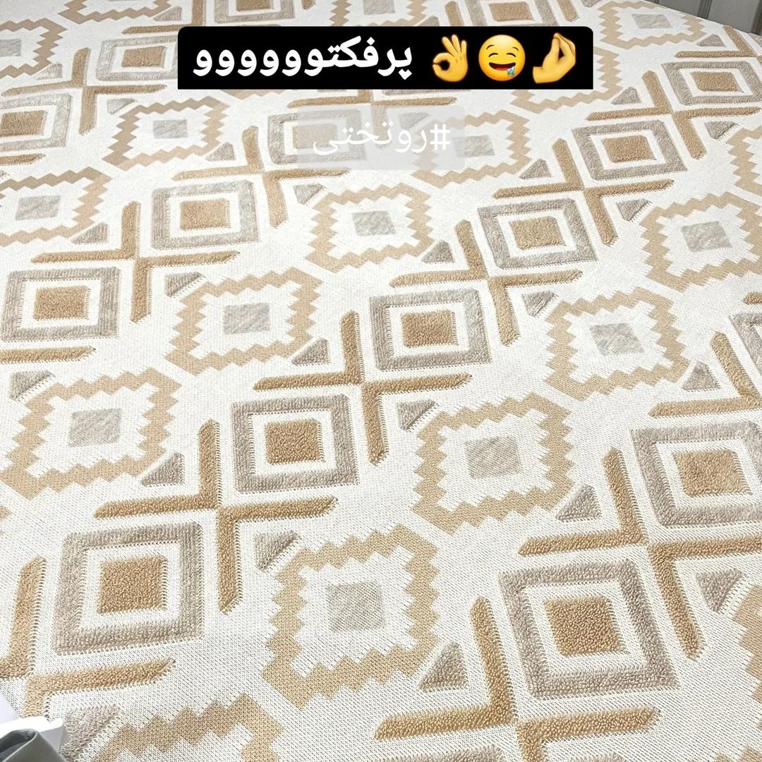 روتختی 2نفره پانچدوزی و 2عدد روبالشتی نخ ترک درجه 1 (پس کرایه)