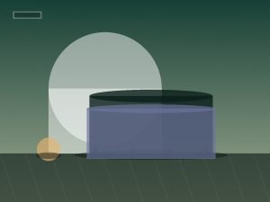تصویر انتزاعی مقایسه دو فرم صندلی تک‌نفره